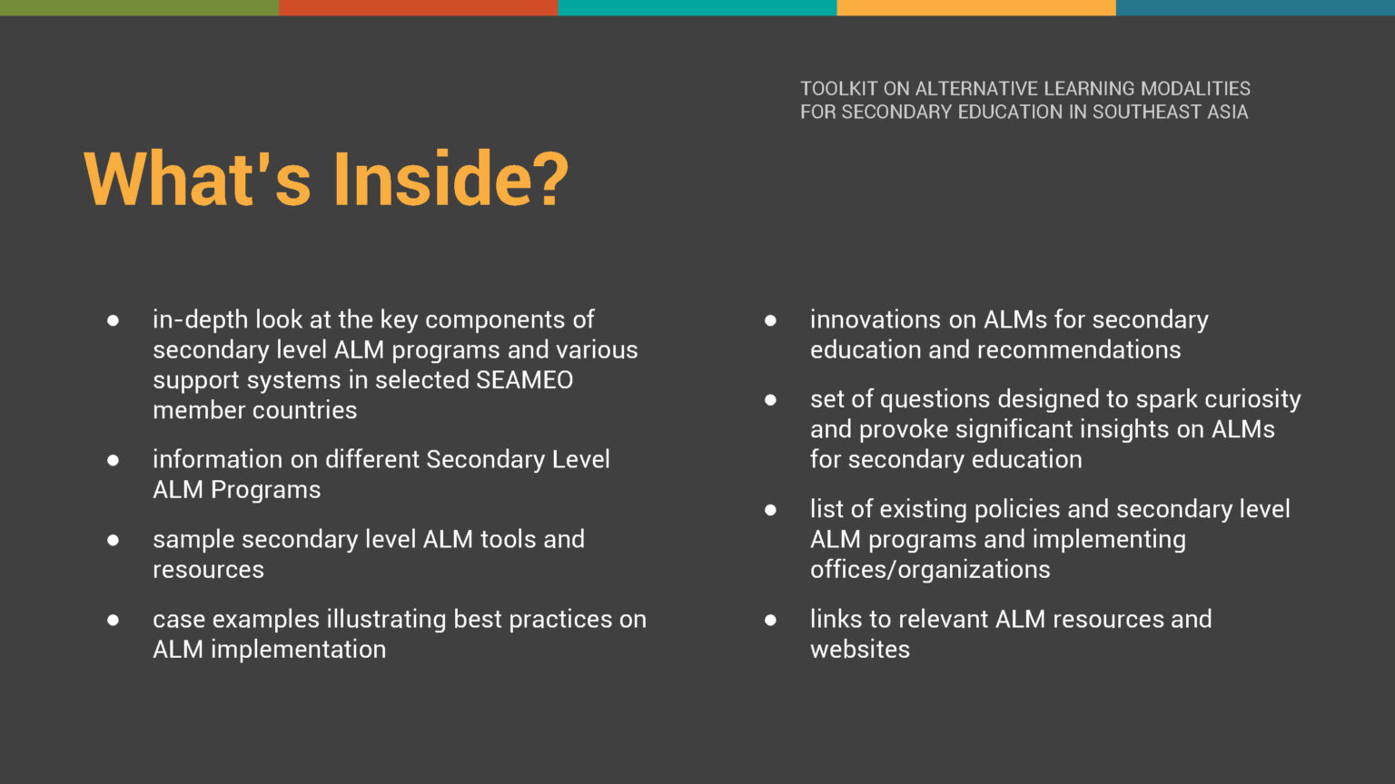 ALM Toolkit Deck