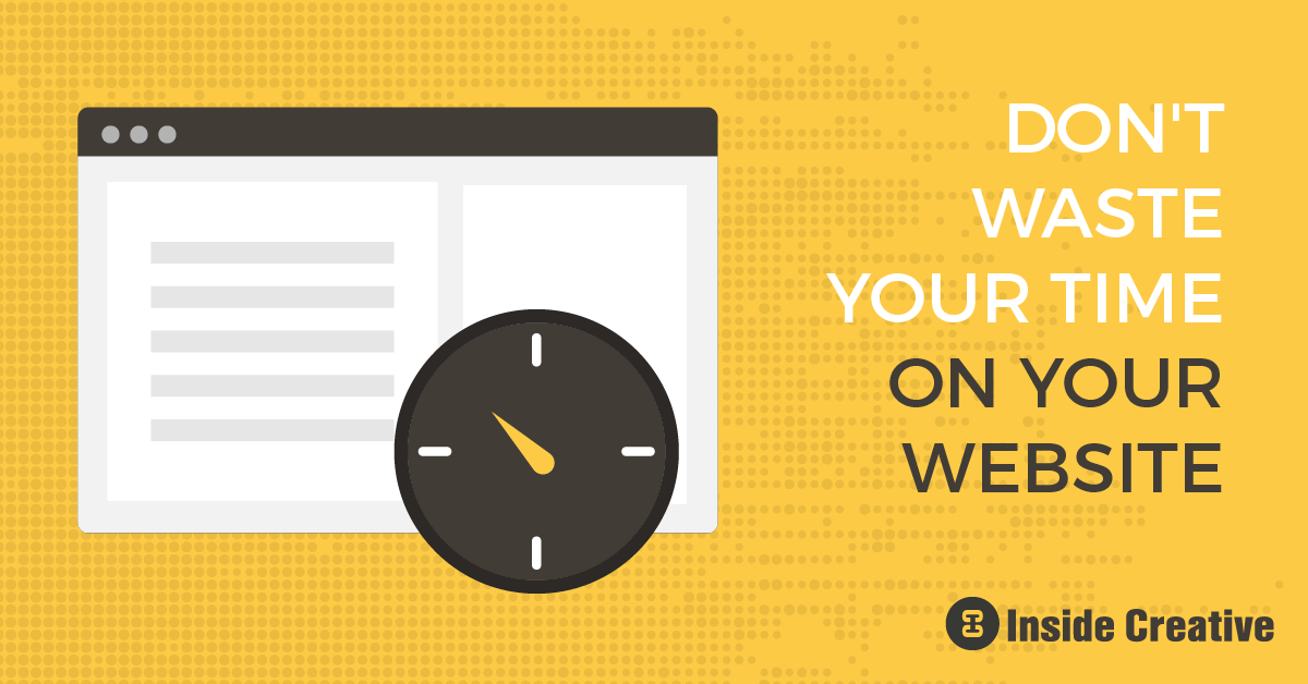 Inside Creative Don't Waste Time Website